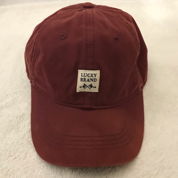 Lucky Brand Adjustable Maroon Ball Cap main image 9